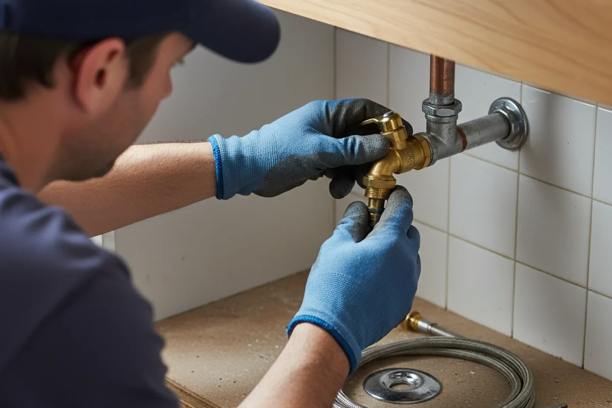 Shutoff valve and fitting work during Emergency Plumbing in Babson Park